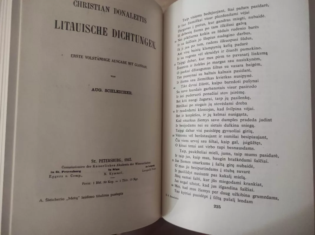 Kristijonas Donelaitis Raštai ir kt,knygos - Kristijonas Donelaitis, knyga 4