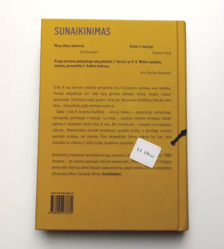 Sunaikinimas - Jeff Vandermeer, knyga 3