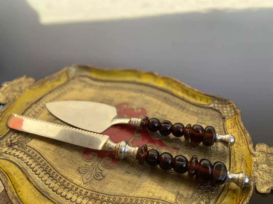 Torto pjaustymo rinkinys: peilis ir mentelė - , namai ir interjeras 5