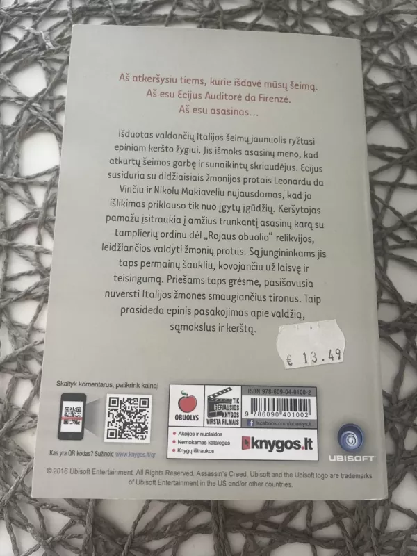 Assassin's Creed Renesansas - Bowden Oliver, knyga 3