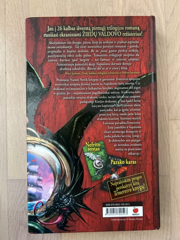 Jo didenybės drakonas - Naomi Novik, knyga 5