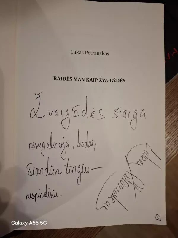 Raidės man kaip žvaigždės - Lukas Patrauskas, knyga 4