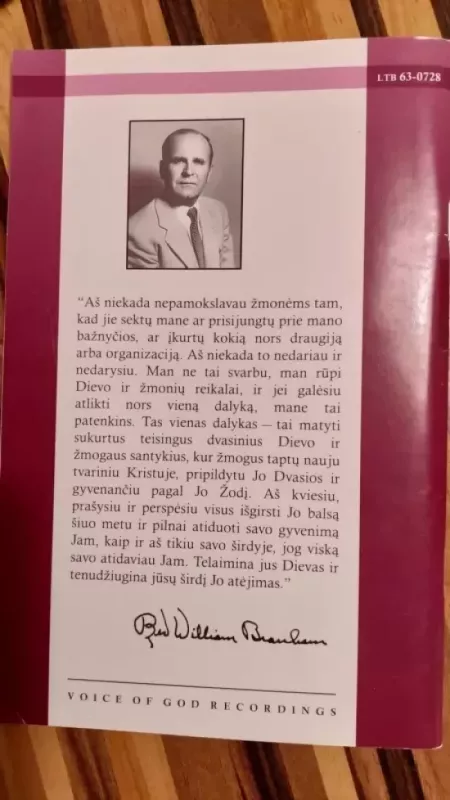 Kristus - atskleista dievo paslaptis - William Marrion Branham, knyga 3