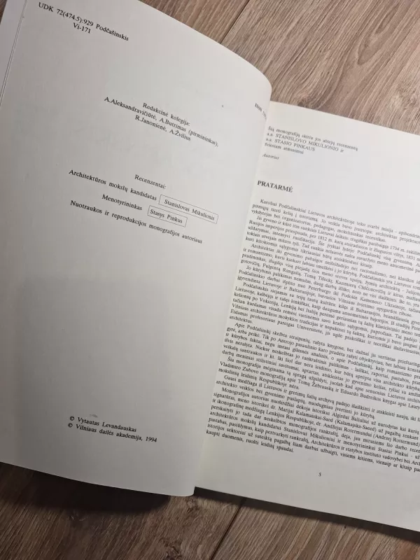 Architektas Karolis Podčašinskis - Vytautas Levandauskas, knyga 3