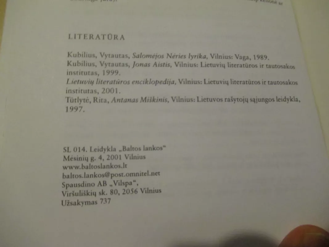 LIETUVIŲ NEOROMANTIKŲ POEZIJA - Dalia Satkauskytė, knyga 5