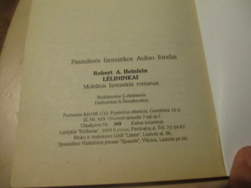 Lėlininkai. 27 - Robert A. Heinlein, knyga 4