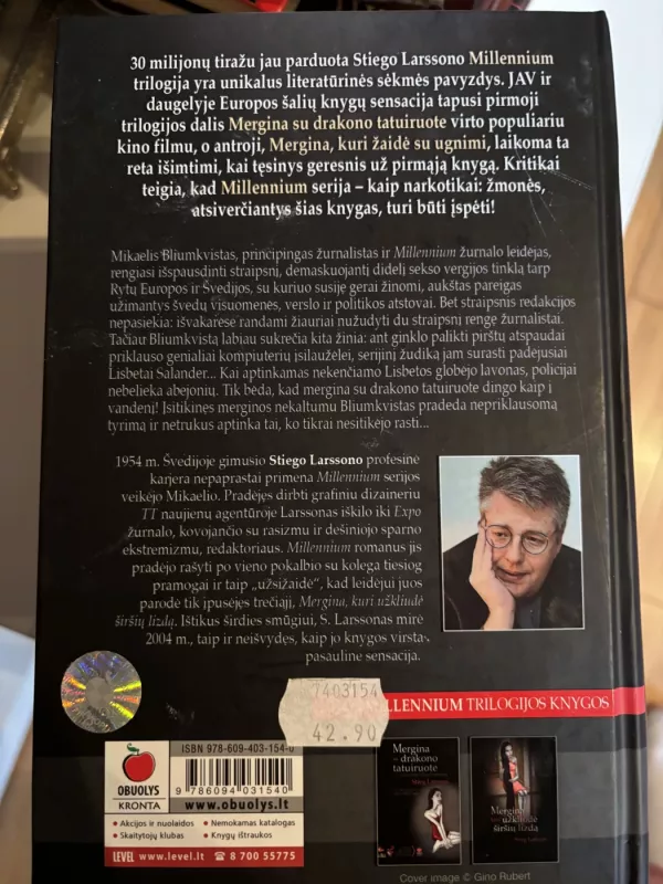 Mergina, kuri žaidė su ugnimi - Stieg Larsson, knyga 3