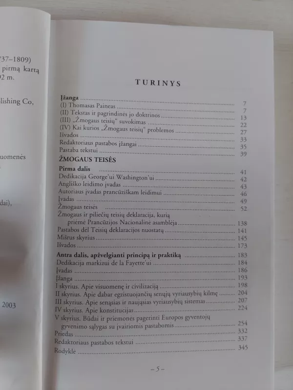 Žmogaus teisės - Thomas Paine, knyga 4