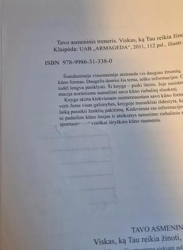Viskas, ką tau reikia žinoti, siekiant turėti tobulą kūną - tavo asmeninis treneris, knyga 3