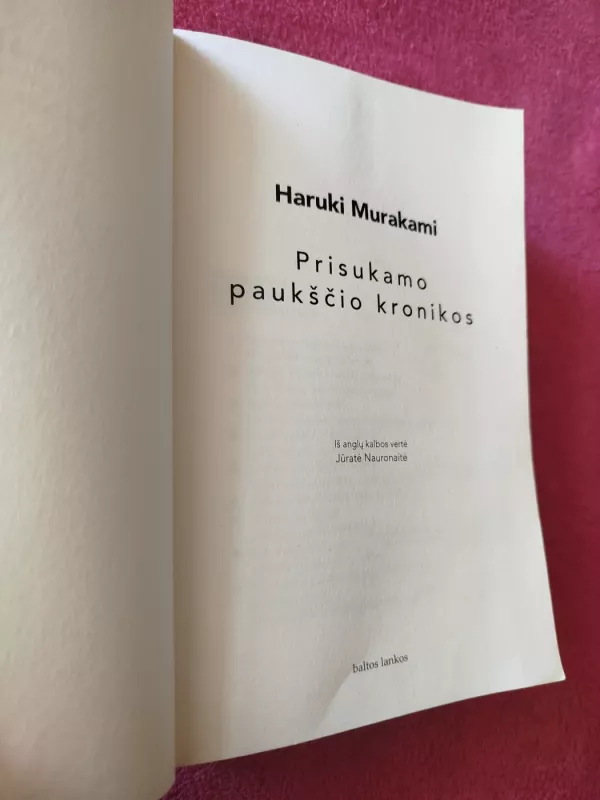 Prisukamo paukščio kronikos - Haruki Murakami, knyga 3