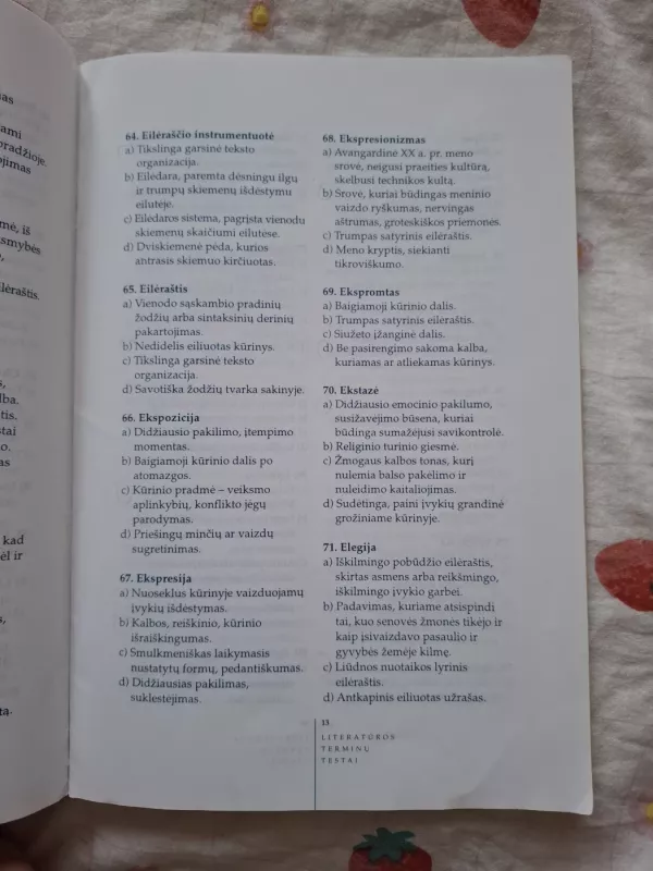 Literatūros terminų testai - Janina Plerpaitė, Irena  Urbonienė, knyga 3