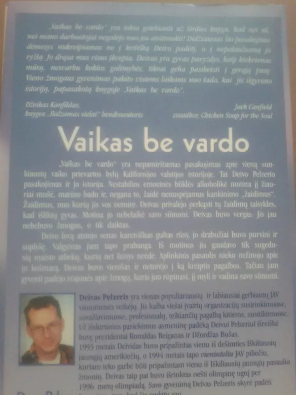 Vaikas be vardo - Deivas Pelzeris, knyga 4