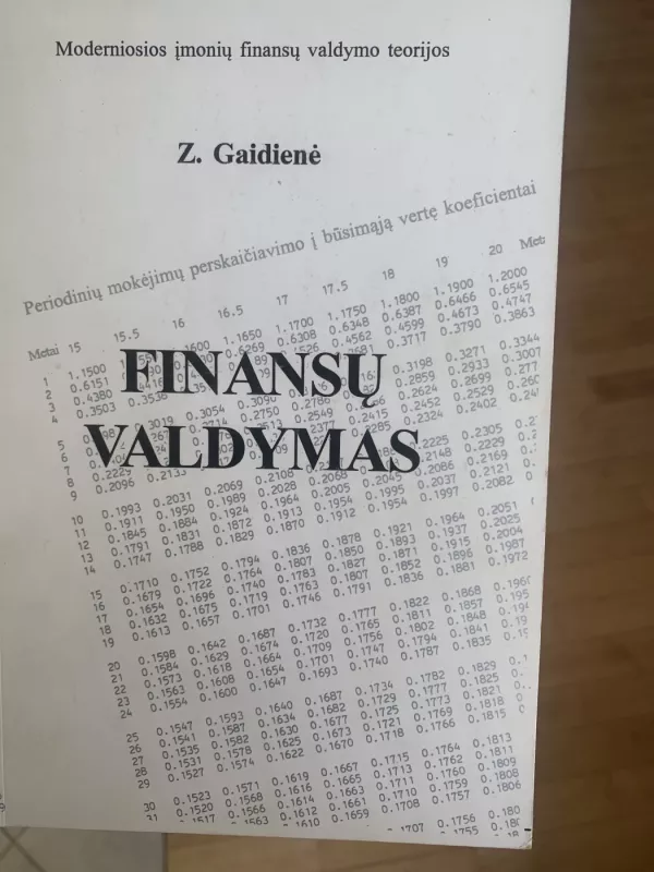 Finansų valdymas - Zina Gaidienė, knyga 2