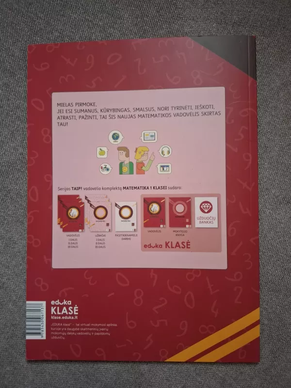 Taip matematikos vadovėlis - Rita Rimšelienė, Ada Kavaliauskienė, Linas Vilčinskas, knyga 3