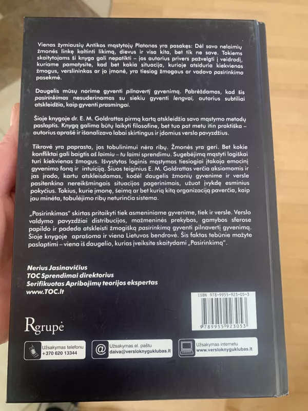 Pasirinkimas - Eliyahu M. Goldratt, knyga 3