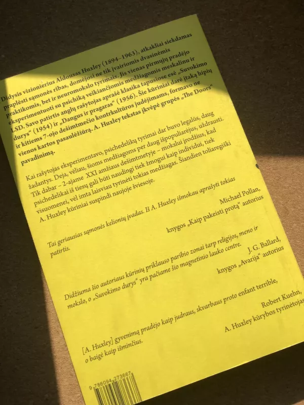 Suvokimo durys. Dangus ir pragaras - Aldous Huxley, knyga 4
