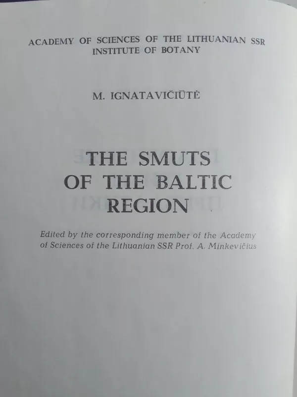 Головневые грибы прибалтики - М. Игнатавичюте, knyga 4