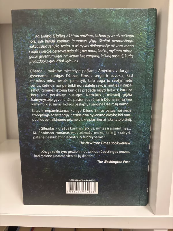 Gileadas - Marilynne Robinson, knyga 3