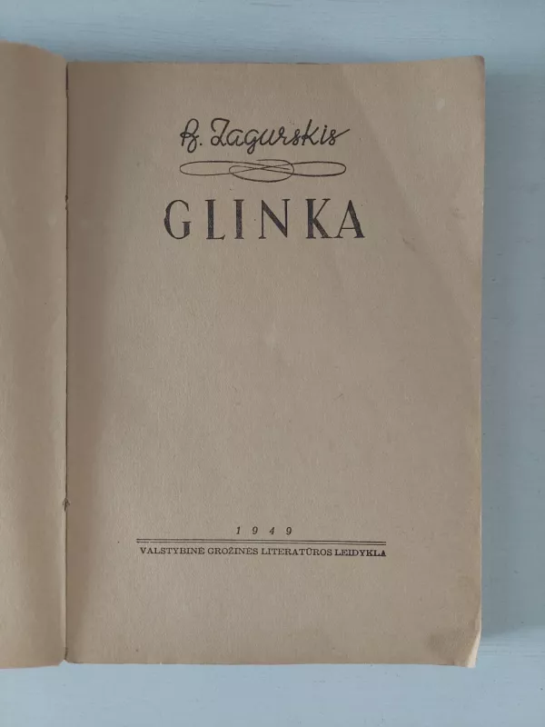 Glinka - B. Zagurskis, knyga 4