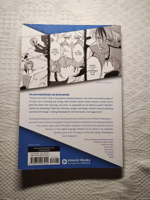 Manga Shakespeare: Hamlet - Emma Vieceli, knyga 3