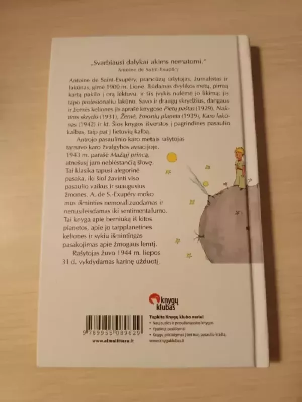 Mažasis princas - Antoine de Saint-Exupéry, knyga 3