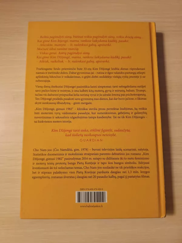 KIM DŽIJONGĖ, GIMUSI 1982 - CHO NAM-JOO, knyga 3