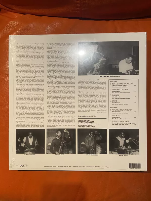 Duke Ellington & John Coltrane - Duke Ellington & John Coltrane - Duke Ellington, plokštelė 3