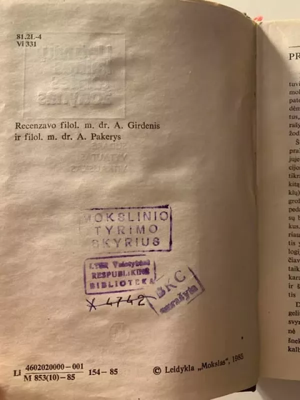 Lietuvių kalbos tarties žodynas - Vytautas Vitkauskas, knyga 2