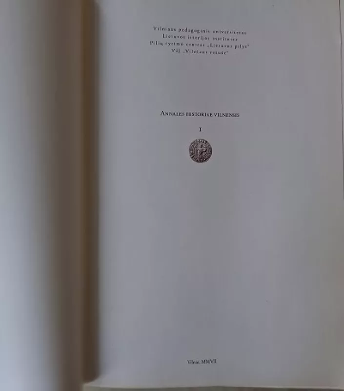 Vilniaus istorijos metraštis (1 tomas) - Autorių Kolektyvas, knyga 3