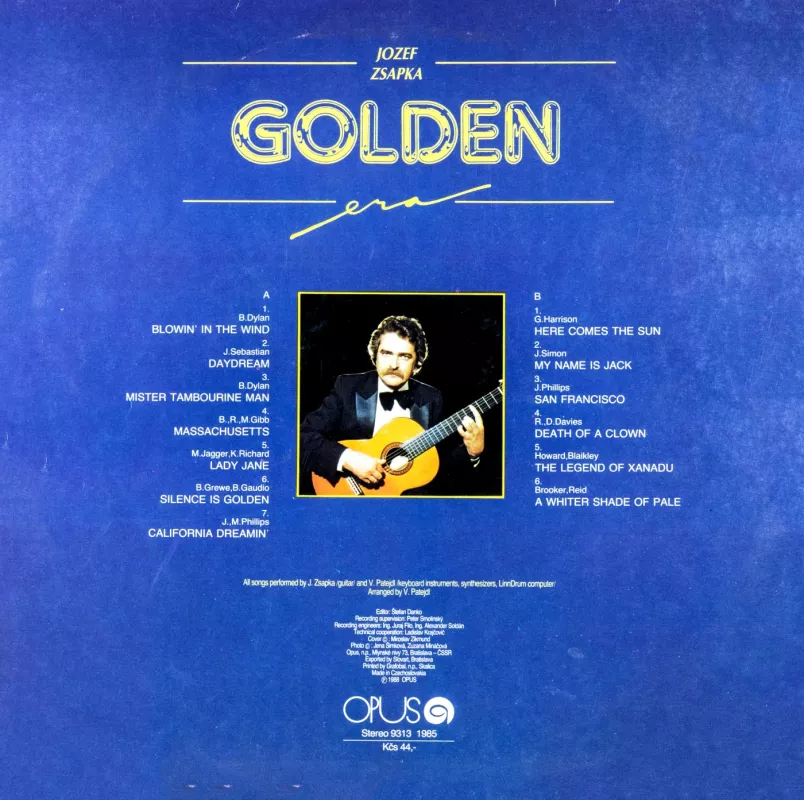 Jozef Zsapka. Golden - Jozef Zsapka, plokštelė 3