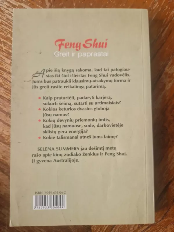 FENG SHUI per 5 minutes - Selena Summers, knyga 3