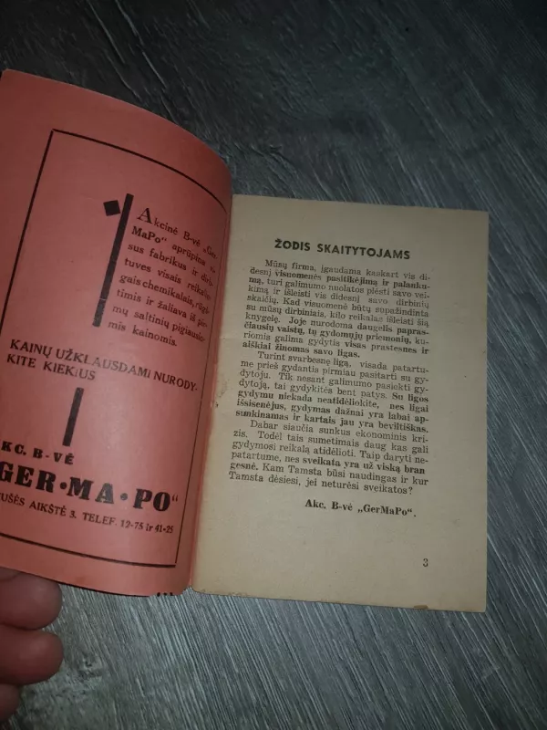 Kaip apsisaugoti ligų - Akc.B-vė GerMaO, Akc.B-vė GerMaPo, knyga 4