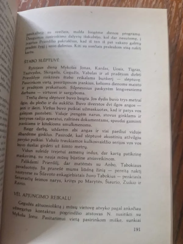 Partizanai - Juozas Daumantas, knyga 6