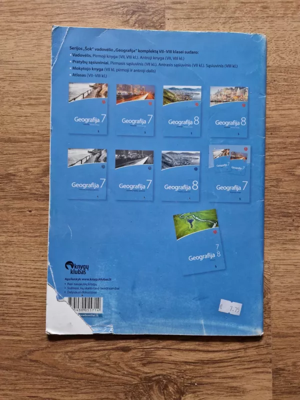 Geografija. Atlasas VII-VIII klasei - Regina Krušinskienė, Gražina  Varanavičienė, knyga 3