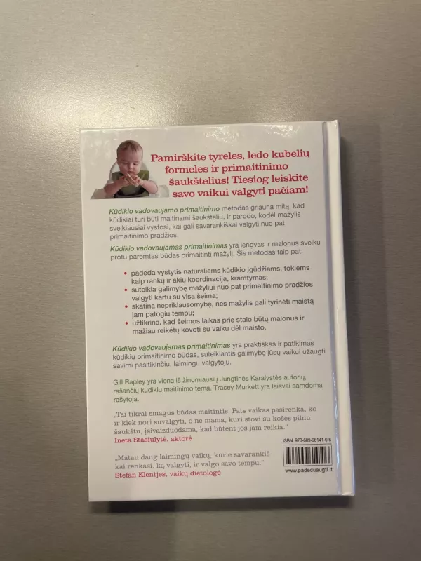 Kūdikio vadovaujamas primaitinimas - Gill Rapley, Gill Rapley, Tracey Murkett, knyga 3