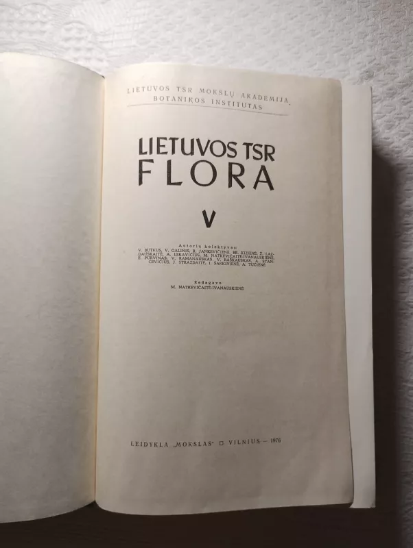 Lietuvos TSR flora V tomas - Autorių Kolektyvas, knyga 4