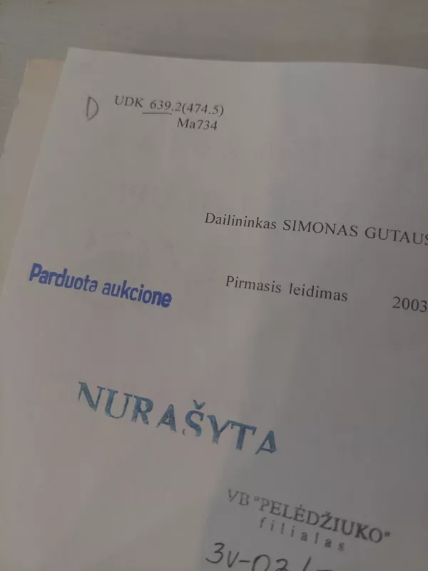 Lietuvos ežerų ir upių žuvys - Vilius Mažeika, knyga 4