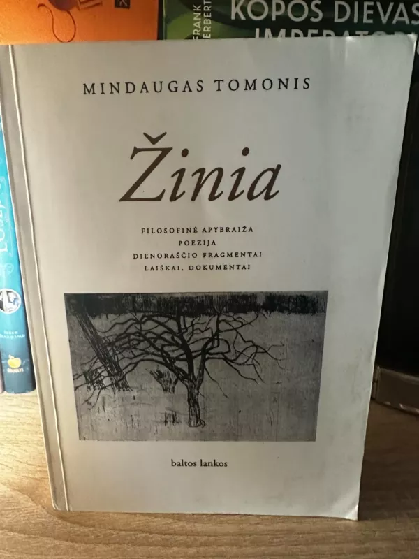 Žinia. Filosofinė apybraiža. Poezija. Dienoraščio fragmentai. Laiškai. Dokumentai - Mindaugas Tomonis, knyga 2