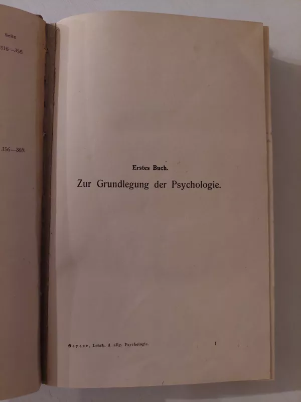 Lehrbuch der allgemeinen Psychologie - Jos. Geyser, knyga 5