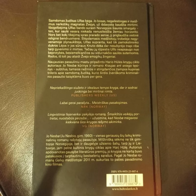 Vidurnakčio saulė - Jo Nesbø, Jo Nesbo, knyga 3