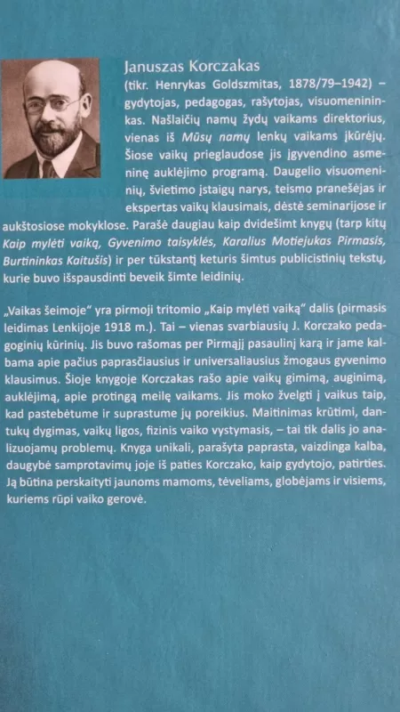 Kaip mylėti vaiką. Vaikas šeimoje - janusz korczak, knyga 3