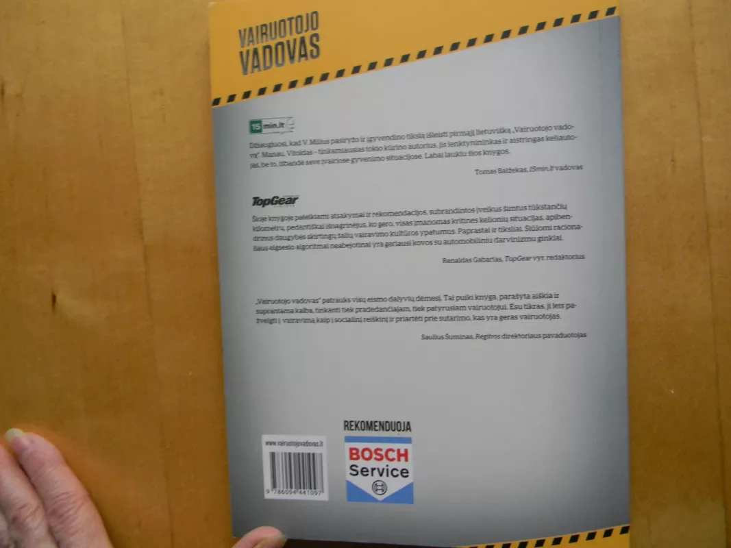 Vairuotojo vadovas - Vtoldas Milius, knyga 5