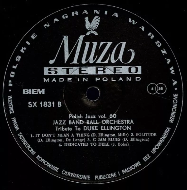 Polish Jazz vol. 60 - Jazz Band Ball Orchestra, plokštelė 4