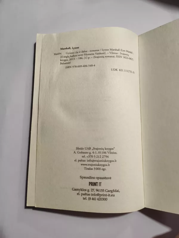 Gyventi čia ir dabar - Lynne Marshall, knyga 3