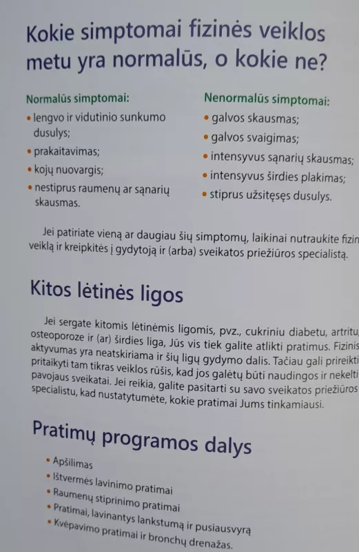 Fiziniai pratimai, skirti sergantiems lėtinėmis kvėpavimo organų ligomis - Ieva Laucevičienė, Alma Cirtautas, Virginija Šileikienė, knyga 5