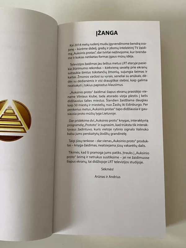 Auksinis protas 4000 klausimų - Arūnas Valinskas, Andrius Tapinas, knyga 5