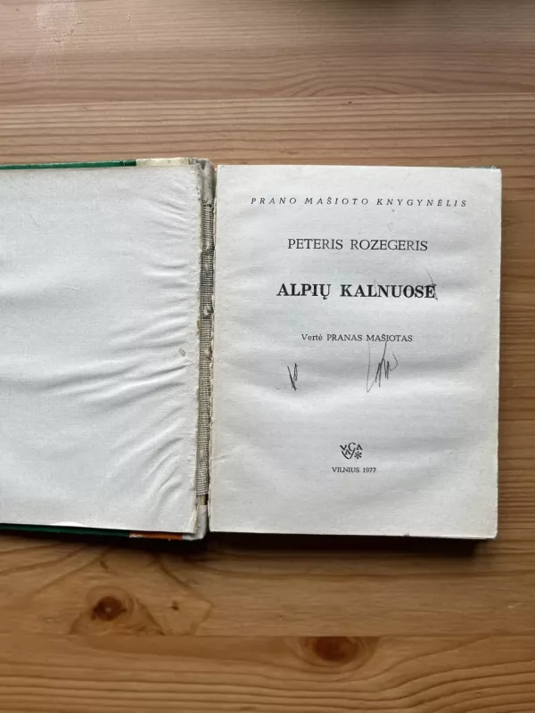 Alpių kalnuose - Peteris Rozegeris, knyga 3