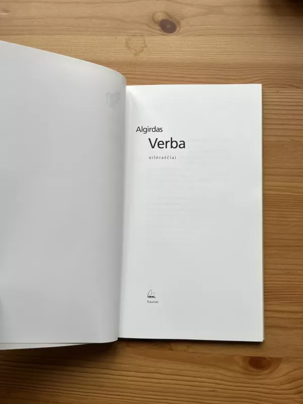 Eilėraščiai - Algirdas Verba, knyga 3