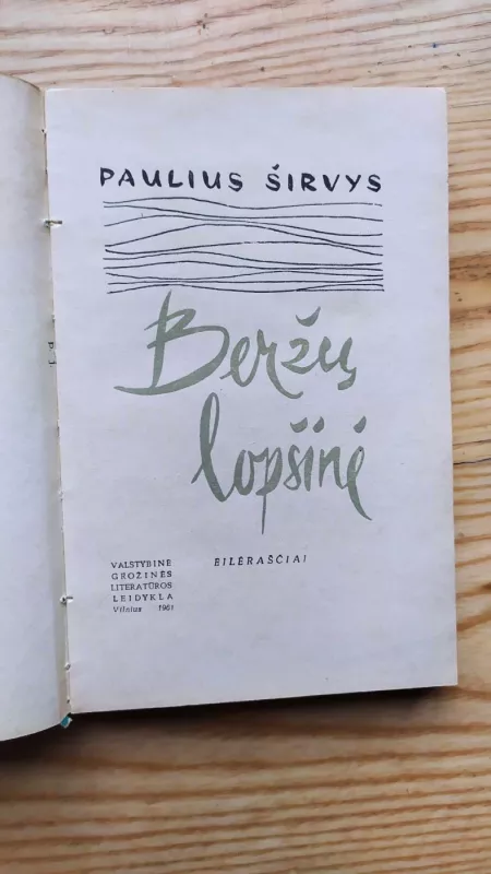Beržų lopšinė - Paulius Širvys, knyga 3