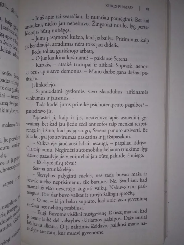 Kuris pirmas? - Nancy Warren, knyga 5